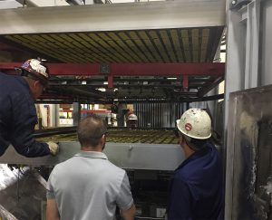 Thermoforming ovens during onsite installation